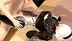 nier: automata 2b in wild 3d hentai adventure