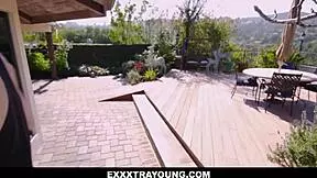 Lucky dude michael swayze got a pot of gold plus an extra sexy reward given by playful tiny 18+ green leprechaun liv wild