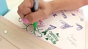 Gracie Glam 19 yo cutie takes huge cock pov blowjob and swallows cum load