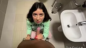 Steamy bathtub fun for young couple