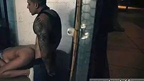 uhh, teen babe strips in hd, finds bruno hiding in alley