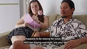 martina shamelessly flirts with her father's friend