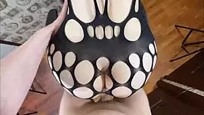 Feeling so kinky with my stepsister's hot big ass in doggy style.