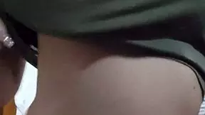 Teen had fun showing off her big tits in homemade clip.