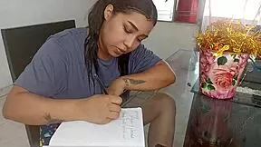 Latina teen rides dick to squirt