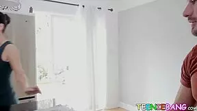 Promiscuous Teen 18+ Swallows Big Cock Then Gets Pussy Pounded