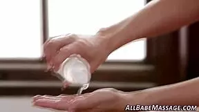 Teen masseuse, are you rubbing this milf the right way?