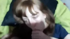 Teen practices sucking stepbrother's large member