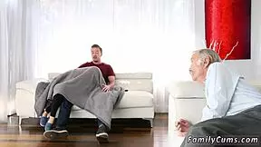 yo, caught buddy's stepdaughter under table while butler bangs boss!