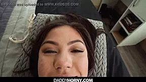 Stepdaughter fucks laid-off father-in-law in taboo doggystyle to cheer him up