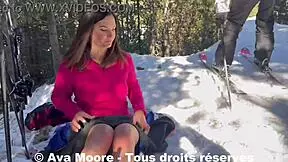 Ava Moore's public self-pleasure with toy