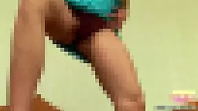 i feel so naughty giving a panties peek while cooking