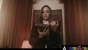 hot lesbian teens kiss and play together in a fun way