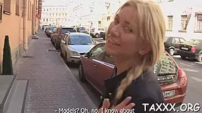 Teen poses sexily on agent's webcam during casting interview