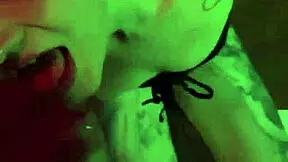 blowjob by beautiful bondaged tattooed girlfriend sandraxo1 in homemade teen 18+ scene