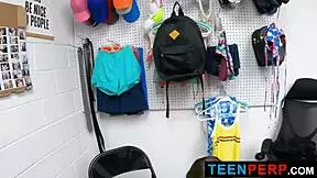 shoplifter nicole auclair begs to dodge trouble with teen 18+ charm