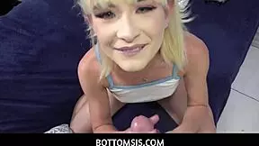 Stepbrother Rubs Big Boner On Stepsister's Thighs!