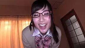 Schoolgirl Shows Panties And Gives Intense Handjob In POV