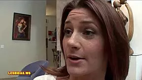 The step mom teaches her daughter about lesbian relationships.