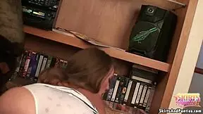 Flashing my panties under the skirt 😏