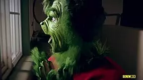 Screwbox's Grinch parody features a blonde teen and milf in stockings and lingerie with big tits and ass