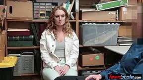 mall cop's weird strip search turned into a hard fuck