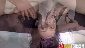 Intense Emotions In This Hardcore Face Fucking Session With A Latina Friend During Christmas Quarantine