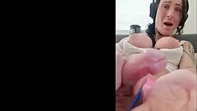 Inked transsexual's messy, satisfying climax
