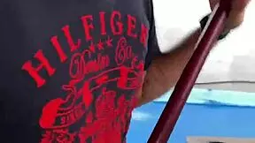 teen girl undressing outdoors and at friends' house