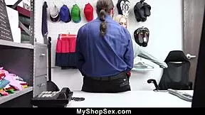 Shoplifter Lily Larimar Caught Stealing Expensive Necklace. MyShopSex Busts Her in Jewelry Department.