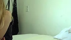 Carrie B experiences intense anal POV session with small tits on display.