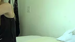 Carrie B experiences intense anal POV session with small tits on display.