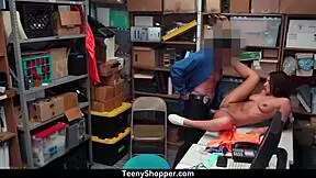 teen beauty addison ryder caught stealing and punished hard by tommy gunn