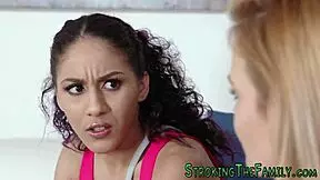 Black stepdaughter rides in hardcore scene! 🔥