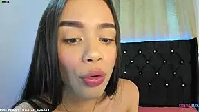 cute teen passionately swallows cum from old man's cock