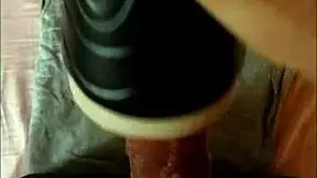 A teen guy jerks off and cums.