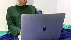 fuck your boss in cowgirl and missionary - work from home ruined by creampie - mariangel belle