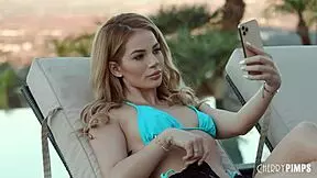 Hot Blonde Teen 18+ in Bikini Masturbates Outdoors, Then Gets Doggystyle Fuck!