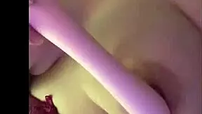 I'm touching myself with a vibrator, part one.