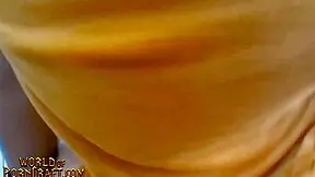 Thicc Girl Rubs Shaved Pussy With Big Tits