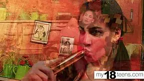 i fucked my pussy with huge toy and orgasmed