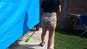 Intimate encounter with petite Argentine Latina mother-in-law featuring cuckold elements