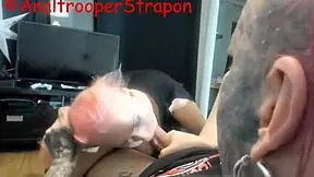 Check out kinky strap-on action