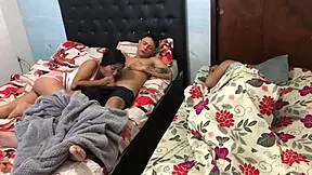 mi hermanita wakes me with sneaky cock sucking