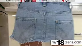 hey, check out this blonde babe on my18teen masturbating with a sex toy, her wet pussy dripping as she moans 'is this hot enough?'