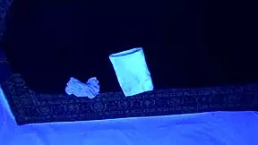 gigi breeze gets a relaxing blacklight massage session