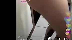 brunette teen shakes big ass and plays with pussy in anal fun!