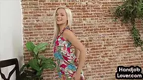 Teen skinny blonde goes wild