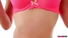 horny teen teases with handjob in pov