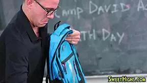 uniformed teen 18+ face spunk 😏